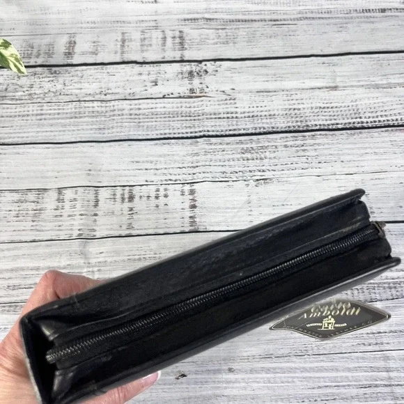 Vintage 1998 Shafmaster Amboldi Black Leather Office Day Planner Address Book - Picture 4 of 16